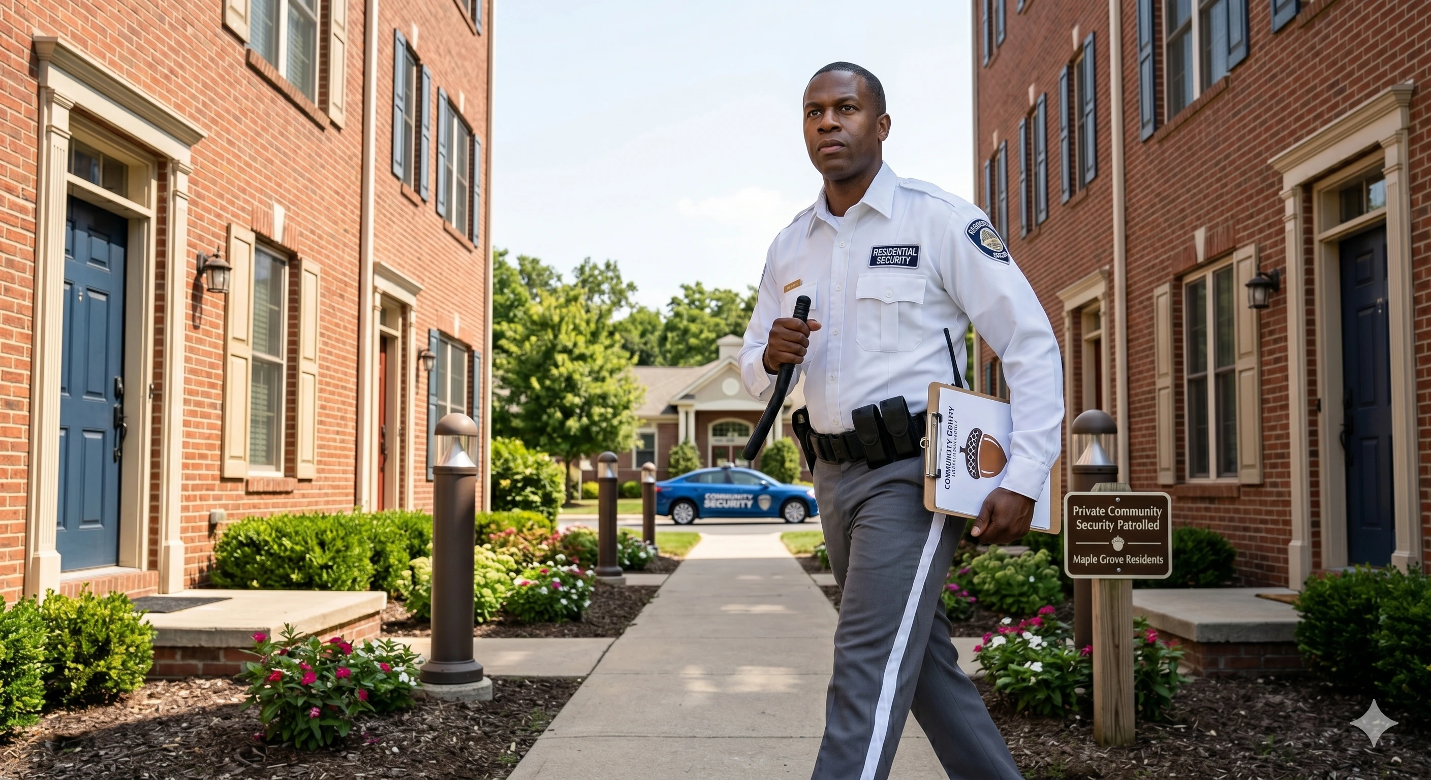 Security Guard on active patrol